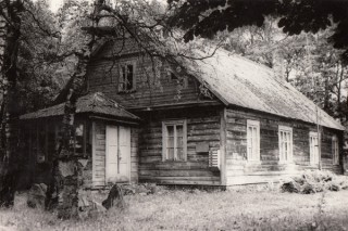 Paklanių buvosi dvaro gyv. namas, fotografija Prano Lazdausko 1993 m.