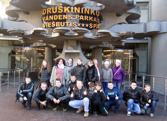 Geriausiai besimokantys jaunieji ilgižiškiai Druskininkuose.