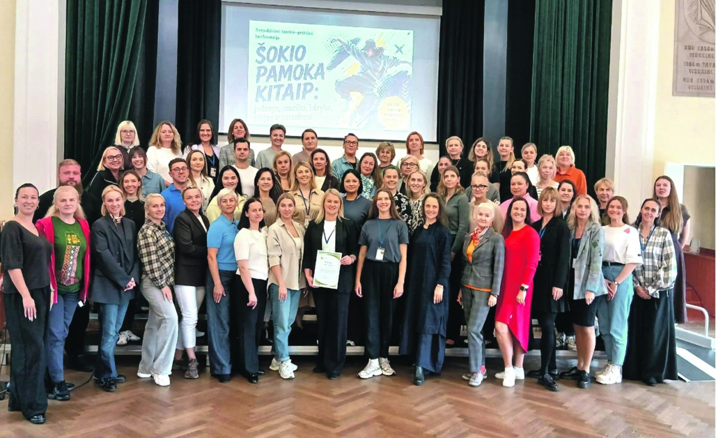 Raseinių Viktoro Petkaus progimnazijoje šokio ritmu susitiko pedagogai iš įvairių Lietuvos miestų ir rajonų.