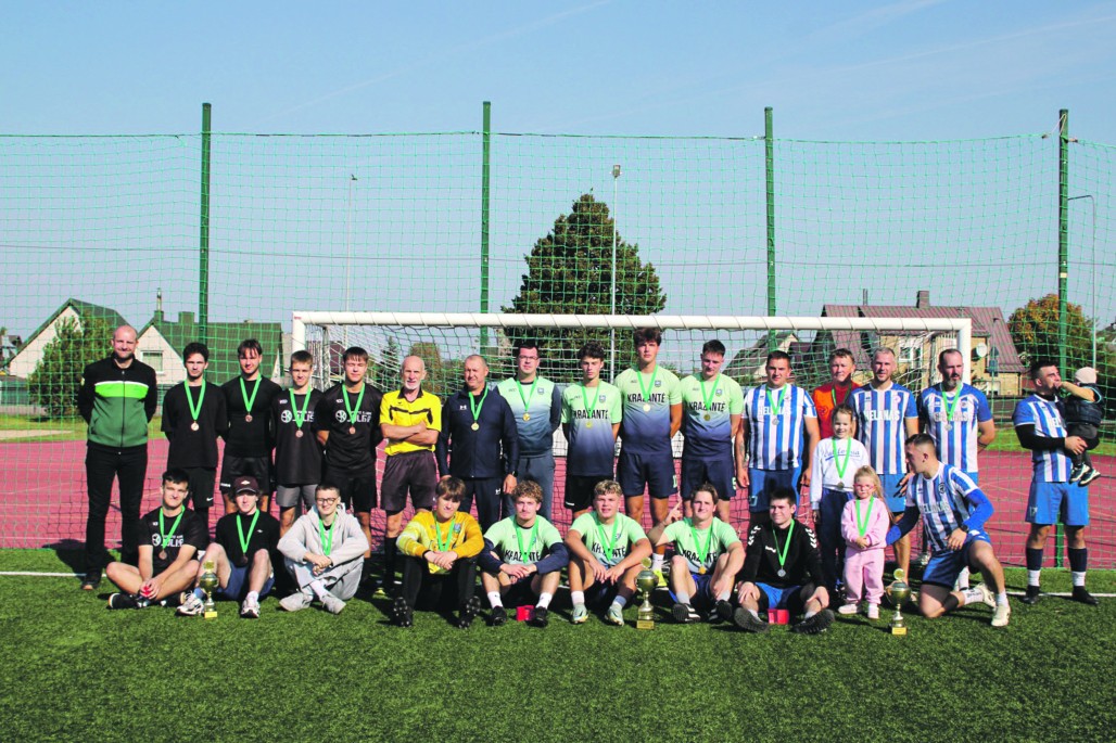 Futbolo turnyro ,,Rudens taurė 2026“ prizininkai.